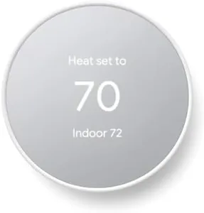 Google Nest Thermostat - Smart Thermostat for Home - Programmable Wifi Thermostat - Snow