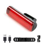 AaiLucky LED Bike Rear Light, USB Rechargeable Bicycle Tail Light for Night Riding, Ultra Bright Warning Light for Adults & Kids, 5 Light Mode, IPX6 Waterproof, 70H Running Time