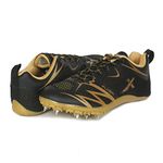 KD Vector Track Shoe Sprint Athletic Spike Long Jump Relay Running Shoe Hurdling (Size UK 2 - UK 10), Flyer(black-gold), 5 UK