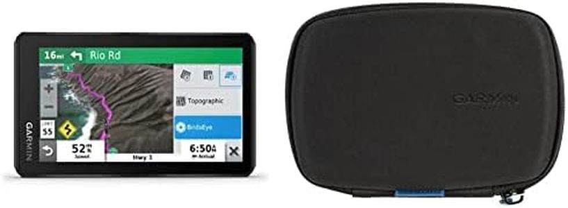 Garmin zūmo XT, All-Terrain Motorcycle GPS Navigation Device, 5.5-inch Ultrabright and Rain-Resistant Display & Carrying Case 5.5 inches