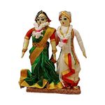 YAMKAY Married Bride Groom Ideal Set Traditional Indian Bride Toy Plate Decoration Home Decor Kids Toys Pack of 1