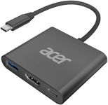 Acer Multiport AV Adapter with 4K HDMI Output USB 3.0 Port & 100W PD Charging Port, USB C Hub Compatible for MacBook Pro/Air, iPad pro/air, iMac, Switch, Dell XPS, Steam Deck and More Type-C Devices