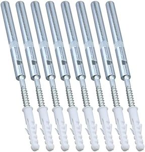 MY MIRONEY 8Pcs Floating Shelf Bracket Hardware Floating Shelf Invisible Support Bracket Metal Blind Shelf Supports Hidden Wall Brackets, 0.47" x 7.28"