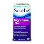 Bausch + Lomb Soothe Night Time Ophthalmic Dry Eye Ointment, Lubricant, Relief for Dry Eyes, Nighttime Dry Eye Relief, Preservative Free, 3.5g