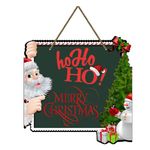 Webelkart® Premium Merry Christmas Printed Wall Hanging/Front Door Hanging for Home and Christmas Decorations Items (10 Inches)