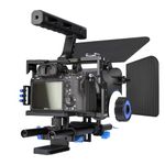 Lightdow Professional DSLR Rig Camera Cage/Follow Focus/Matte Box Bundle for Sony A6000 A6300 A7 A7S A7SII A7R A7RII, Panasonic DMC-GH4 GH4 GH3, Canon M3 M5 M6, Nikon L340 etc