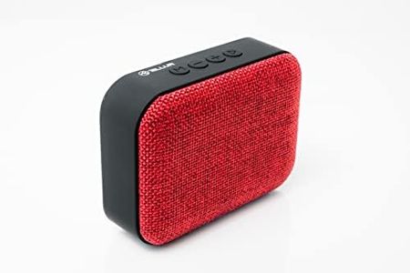 TELLUR Callisto Portable Bluetooth Speaker, Ultra Compact Fabric Design, FM Radio Portable Speaker, Hands-Free, USB Play, MicroSD/TF, MicroUSB Aux Port