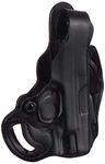Desantis Thumb Break Fits M&P45 Shield Leather Right Hand Scabbard Belt Holster, Black, 15"