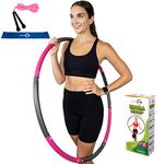 Better Sense Hoola Hoop for Adults - 8 Section Detachable Hoola Hoops, 2lb Weighted Hoola Hoop for Exercise - Portable Smooth & Soft Padding Weighted Hula Hoop