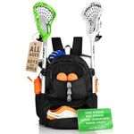 ERANT Lacrosse Bag Backpack – Lacrosse Bags for Boys – Girls Lacrosse Backpack with Stick Holder – Lacrosse Bags for Girls – Field Hockey Bags – Lacrosse Stick Bag – Lax Backpack – Lacrosse Bag Youth