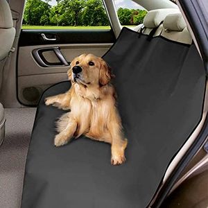 URAQT Coprisedile Posteriore Auto per Cani, 600D Oxford Impermeabile Coprisedile Posteriore Auto Cani, Antiscivolo e Antigraffio, 125cm x 145cm
