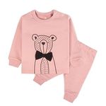 Real Basics Cotton Fleece Clothing Sets for Boys & Girls - Unisex Winter Clothing Sets Full Sleeve T-Shirt & Pant (Baby Tie_3-4 Years)