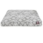 Majestic Pet Raja Rectangle Pet Bed, Medium, Gray