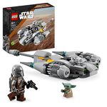 LEGO Star Wars The Mandalorian N-1 Starfighter Microfighter Microscale Building Toy, The Book of Boba Fett Vehicle with Grogu Baby Yoda Figure, Gifts for Kids, Boys, Girls Aged 6 Plus 75363