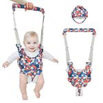 Baby Walker Walking Aid for Standing Walking Learning Baby Helmet for Crawling, 4-in-1 Adjustable Breathable Safety Leads with Safety Clasp, Helper Walker for Children 6-24 Months, Blue