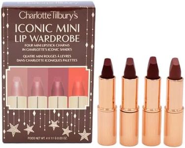 CHARLOTTE TILBURY Mini Iconic Lip Wardrobe - Matte Revolution Quad 4 Lipsticks Gift Set:: Pillow Talk, Pillow Talk Medium, Walk of No Shame, Red Carpet Red - Long Lasting