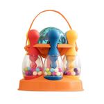 B. toys – Let's Glow Bowling! – Multicolored Six Pin Toy Bowling Set with Flashing Light – Up Ball & Carrying Caddy for Kids – 2+ Years