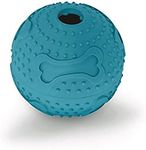 Kazoo Rubber Treat Ball, Large, Blu