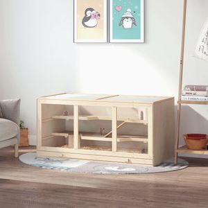 Pawhut Large Wooden Hamster Cage – Spacious Small Pet Habitat