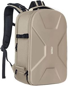 MOSISO Camera Backpack, DSLR/SLR/Mirrorless Photography Camera Bag 15-16 inch Waterproof Hardshell Case with Tripod Holder&Laptop Compartment Compatible with Canon/Nikon/Sony, Camel