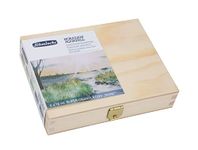 Schmincke - HORADAM® AQUARELL, Super- Granulation Set "Shire", 5 x 15 ml tubes, 74 867 097, wooden box, very strong granulating colors, finest, supergranulating watercolors