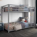 DHP Miles (UK) Metal Bunk Bed Single/Single Silver