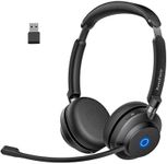 Wireless Headset with Mic for Work,