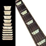 Inlay Sticker F-006DT-AW Fret Markers for Guitars & Bass - Dish/Trapezoid Les Paul Style Fret Markers - Aged White Pearl