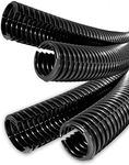 Black Spiral Conduit Split Tube Cable Tidy Wire Loom Harness 22mm ID x 28mm OD (10m Length)