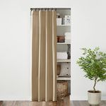 PANELSBURG Accordion Doors for Doorway and Closet,Temporary Folding Door Interior,Tan Beige