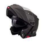 ViPER RSV171 Bluetooth Flip up Motorcycle Motorbike Bike Crash Helmets With Drop-Down Sun Visor Helmet ECE 22.06 Approved Unisex Adult Racing Touring Cruising Bike Wear (Matt Black, L)