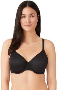 Wacoal Women's Back Appeal Minimizer Unlined Underwire Bra, Black, 38DD