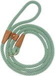 Soft Paracord Rope Slip Lead Dog Leash, Slip Leash for Large Dogs, Easy to Use Dog Lead Slip Leash Collar Combo