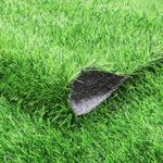 Fasmov Green Artificial Grass Rug Grass Carpet Rug, 3.2' x 6.5' Realistic Fake Grass Deluxe Turf Synthetic Turf Thick Lawn Pet Turf, Indoor/Outdoor Area Rug