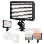 VUGO Photography LED Fill Light, 5600K Dimmable with Warm & Cool Colour Filters, Canon & Nikon DSLR Compatible Light, Photography, Videography Makeup Light.