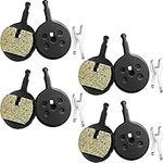 4 Pairs Bicycle Bike Disc Brake Pads Compatible with Avid Mechanical BB5, CSC, Kingdom, Promax DC 710, 720, 913, Decipher, Dualtron Ultra, DSK Series, 300,300R, 310, 330, 330R, Render-R ((Resin)