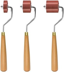 3pcs Rubber Rollers Brayer - Brayer Rollers for Crafting, Ink Roller Set with Comfort Grip for Printmaking, Crafts, and Stamping