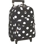 Rockland R01 Luggage Rolling Backpack, Black Dot, 17-Inch