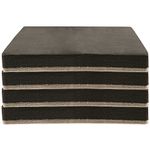 Felt 5" Heavy Furniture Movers for Hard Surfaces (4 Pieces) - Tan, 5" Square SuperSliders