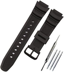 KHZBS Natural Resin Watch Band Replacement Casio AE-1200 MRW-200H W-800H W-735H W-218 SGW-300 AEQ-110 Waterproof Rubber watchband watch strap wristband
