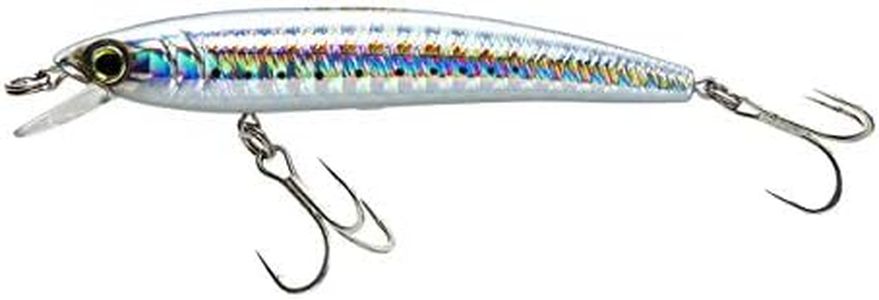 Yo-Zuri F1163-HSR Pins Minnow Floating Diver Lure, Holographic Silver Minnow, 90mm 3-1/2"