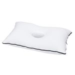 Holey Pillows Ergonomic Firm Memory Foam Ear Pillow with Ear Hole | 50x30cm | for Side Sleepers, Ear Pain & Post-Piercing Relief | Ideal for Chondrodermatitis CNH | Firm Support