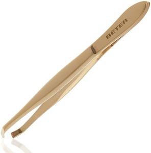 Beter 34062 - Crab-Tip Tweezers, Chrome, 9.3 cm