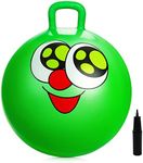 EVERICH TOY Hopper Ball, Bouncing Ball for Kids, 18 Inches Jumping Ball Hoppity Hop Ball Toys, Sit and Bouncy Ball with Handle for Boys and Girls Gifts