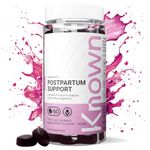 Postpartum Support Gummies by Known Nutrition | Natural Support After Pregnancy | Delicious Natural Mixed Berry Flavour | 60 Two-a-Day Vegan Vitamin Gummies (One Month’s Supply) 