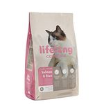 Amazon Brand - Lifelong - Complete Dry Cat Food with Salmon & Rice for Adult Cats, 3 kg (Pack of 1)