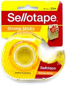 Sellotape Sticky Tape with Dispenser, 18 mm x 25 m