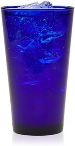 Libbey Cobalt Flare Tumbler Glasses, 17.25-Ounce, Set of 8