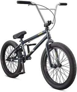 Mongoose Legion L80 Freestyle BMX Bike for Advanced-Level Riders, Adult Men Women, 4130 Chromoly Frame, and 20-Inch Wheels, Dark Blue