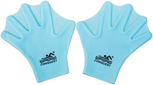 EXCEREY Swimming Gloves Silicone Webbed Swim Training Gloves Web Gloves Swimming Water Gloves for Adult